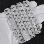 Iced Out Cuban Chain Necklace Stainless Steel 15MM