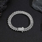 Iced Out Cuban Chain Necklace Stainless Steel 8MM