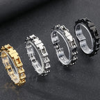 Punk Rock 316L Stainless Steel Biker Bracelet Men's 11MM Wide Motorcycle Link Chain Jewelry Accessory Bracelets for Men
