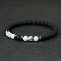 Noter Minimalist Beaded Bracelet For Men 6mm Hematite Onyx Tiger Eyes Stone Braclet Leisure Accessories Pulseras Para