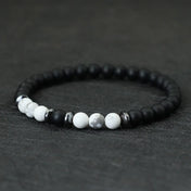 Minimal Bracelet — Hematite Onyx Tiger Eye 6mm