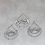3pcs Eye of Horus Charms DIY Craft Tassels Earrings Necklace Jewelry Making Devil Eye Amulet Stainless Steel Pendant