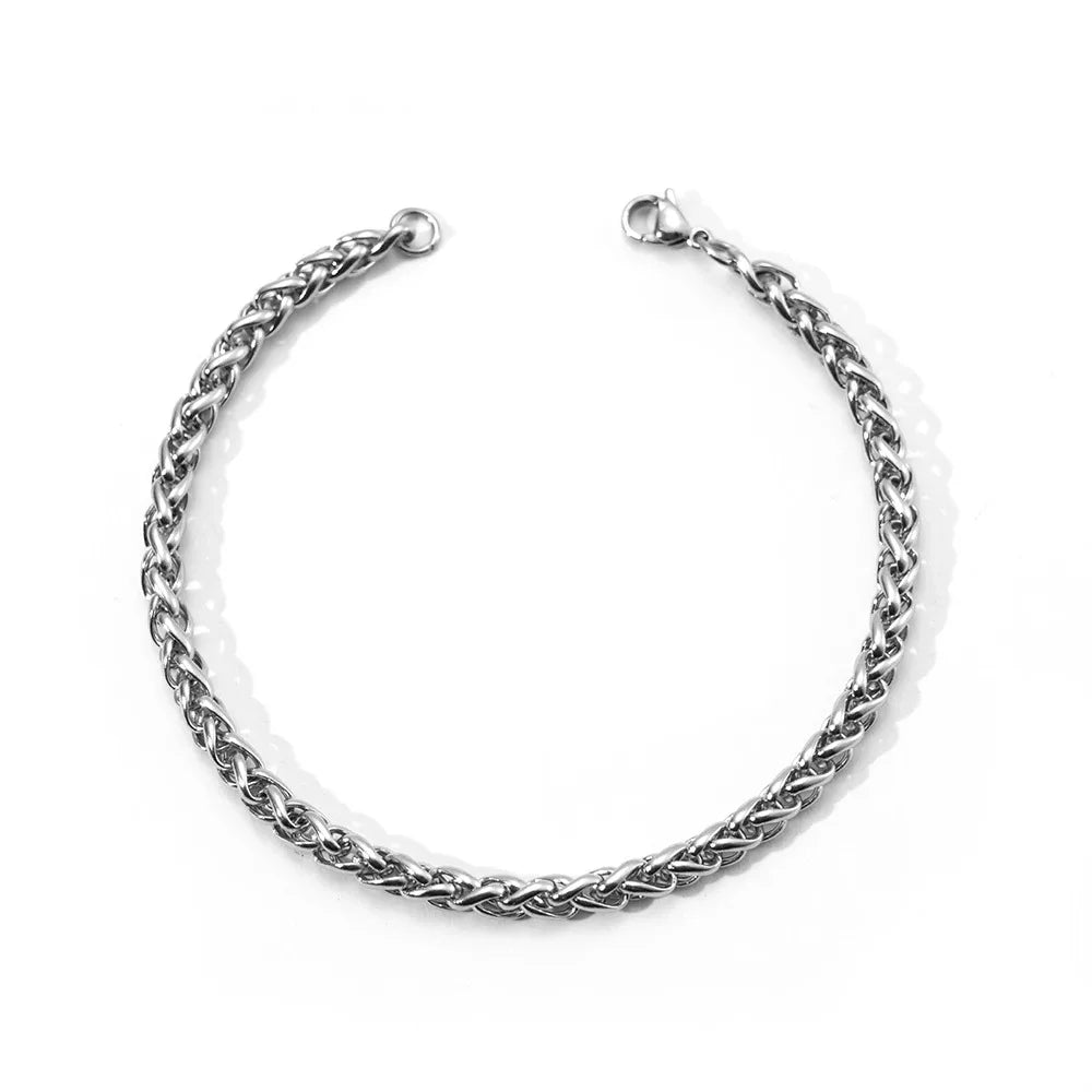 Cuban Chain Bracelets Stainless Steel Bracelet Keel Chain 3/5 Mm Curb for Men Women Free Shipping Factory Offer Punk