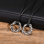Thorns Braided Wreath Pendant Necklace