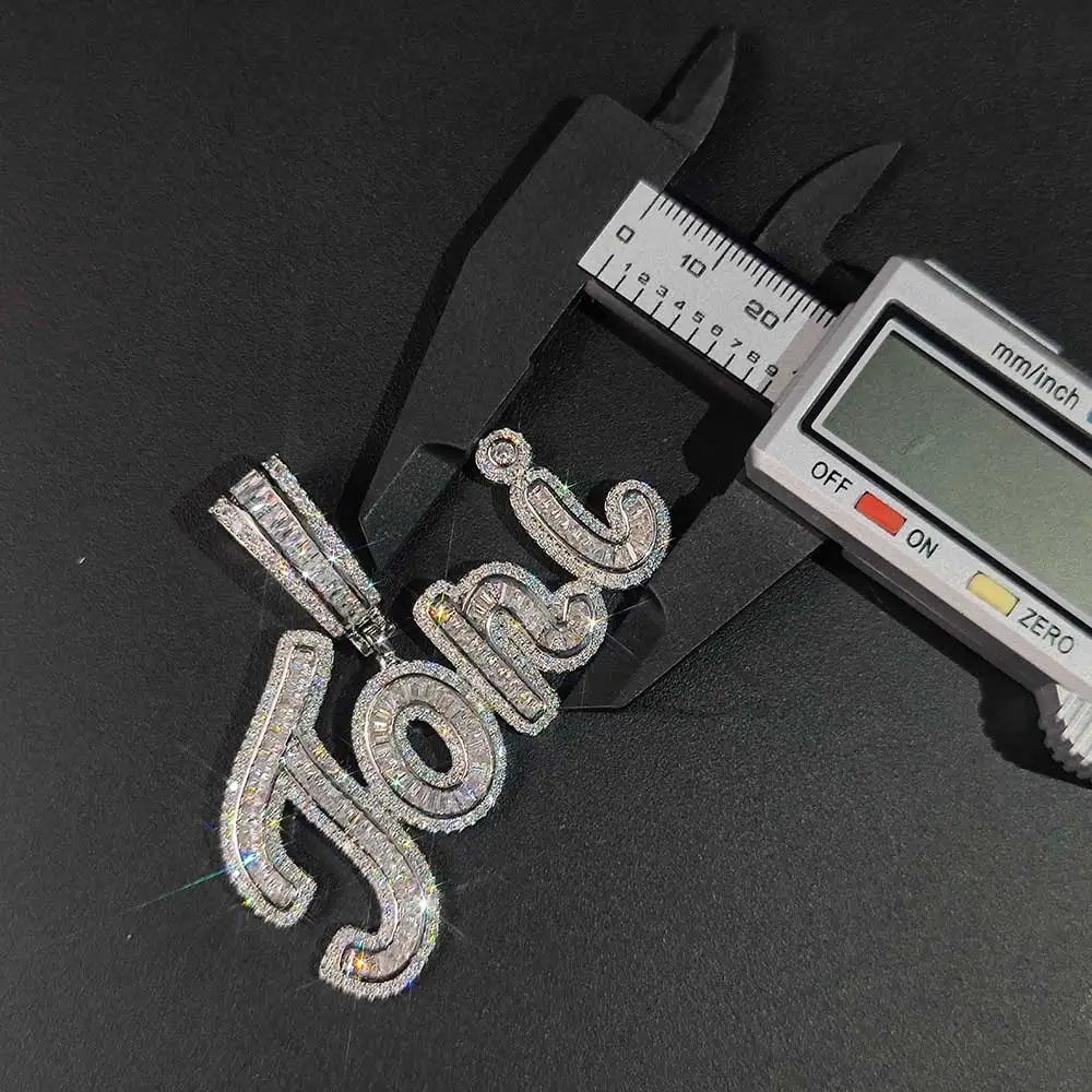 Iced Out Letter Initial Necklace Name