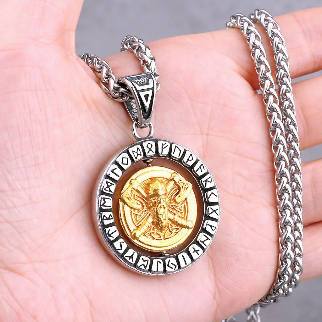 Nordic Vikings Tree of Life Odin Necklace Various Men Celtic Amulet Pendant Stainless Steel Vintage Charm Punk Jewelry
