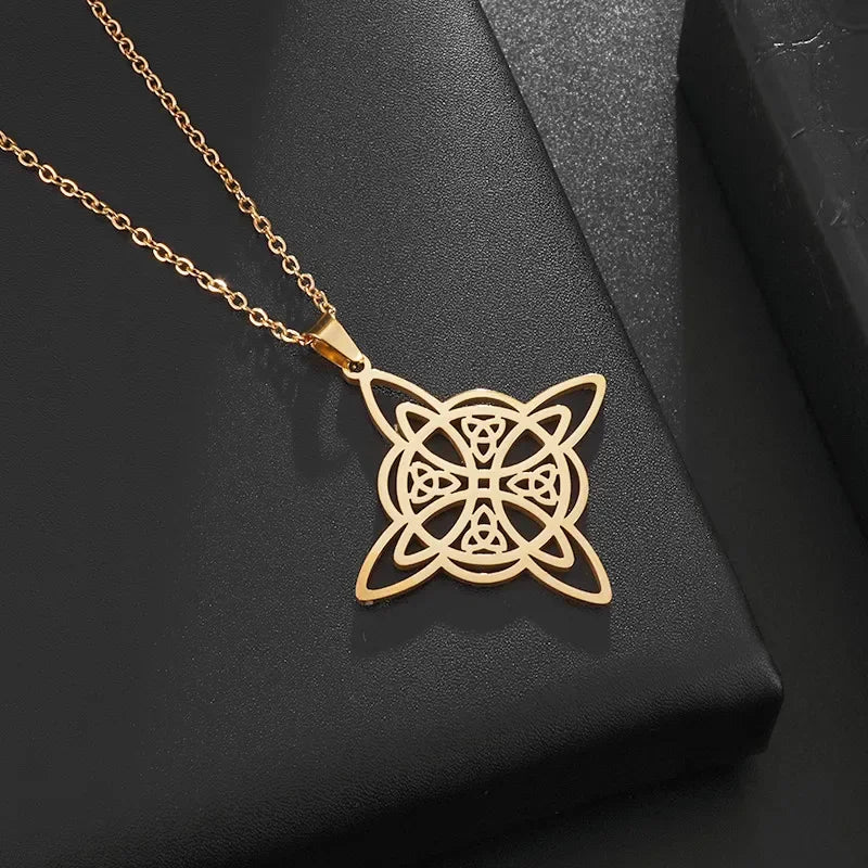 Celtic Trinity Knot Pendant Necklace — Zinc Alloy