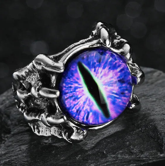 Vintage Goth Black Cross Open Ring for Men Women — Black-Tone