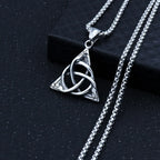 Stainless Steel Celtic Knot Pendant Necklace