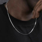 2mm Box Chain Necklace — Stainless Steel