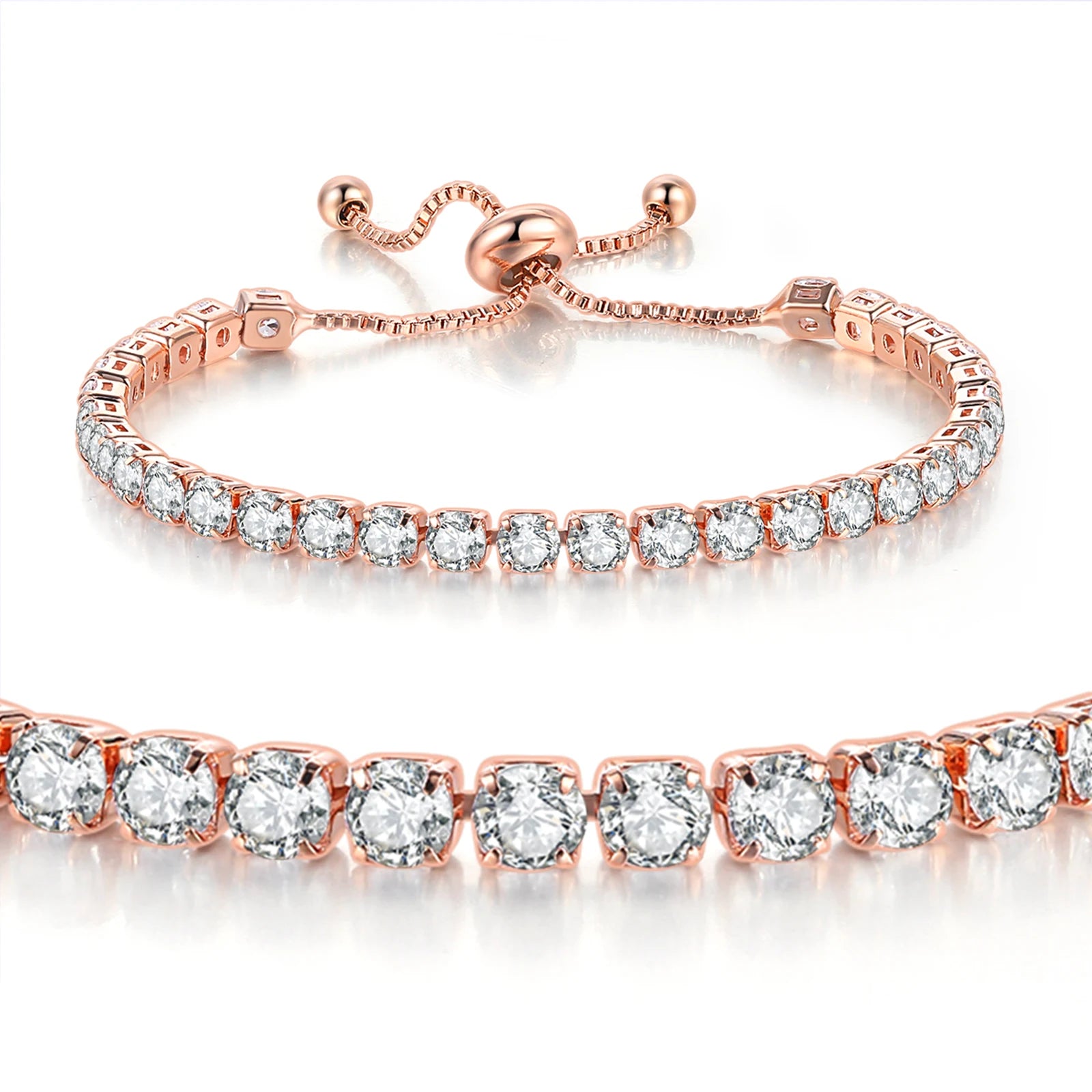 Tennis Bracelet Stainless Steel 4MM Iced Out
