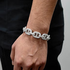 Iced Out Cuban Chain Necklace Stainless Steel 16MM