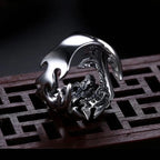Dragon Steel Ring Korean Style Patterned
