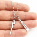 Cute Dentisit Medicine Tooth Teeth Molar Pendant Long Chain Collar Necklaces Doctor Gift Jewelry Supplies