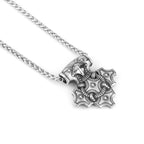 Men's Domineering Stainless Steel Raven Thor's Hammer Pendant Necklace Retro Viking Fashion Jewelry Necklace