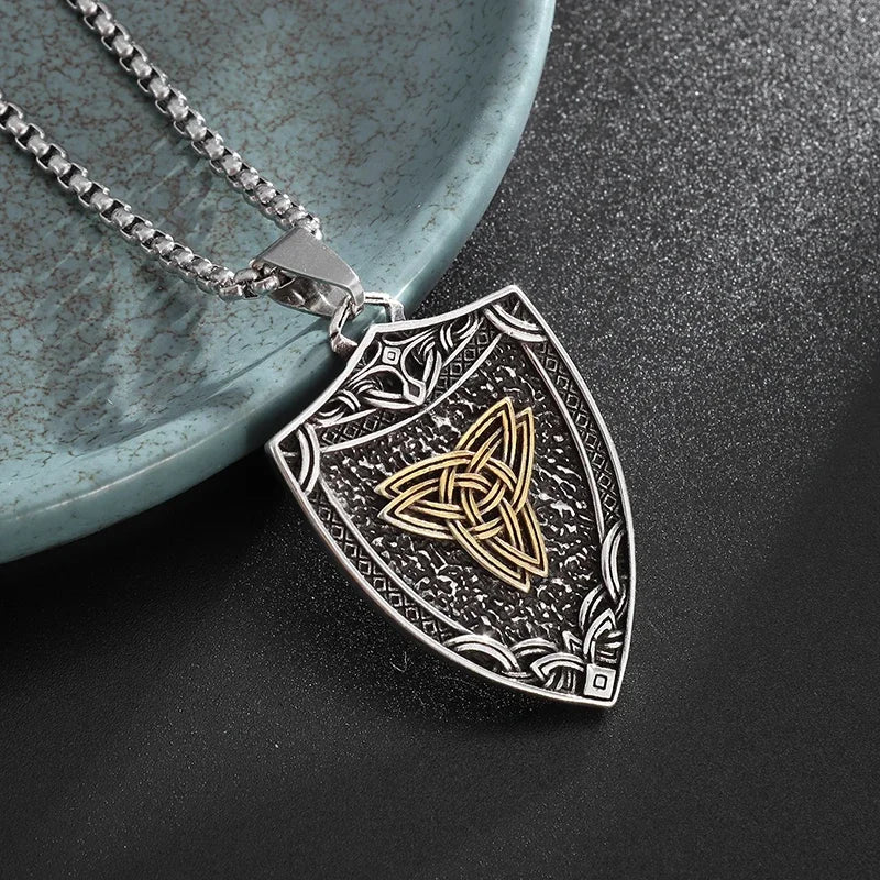 Celtic Trinity Knot Pendant Necklace — Zinc Alloy