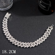 Iced Out Crystal Heart Tennis Bracelet — Gold CZ