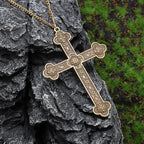 Vintage Catholic Cross Pendant Necklace — Amulet