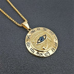 Eye of Horus Pendant Necklace — Zinc Alloy