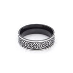Viking Words Ring Western Band for Men and Women