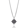 Gothic Viking Rune Amulet Cross Pendant Necklace — Zinc Alloy