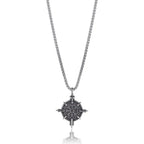 Gothic Viking Rune Amulet Cross Pendant Necklace — Zinc Alloy