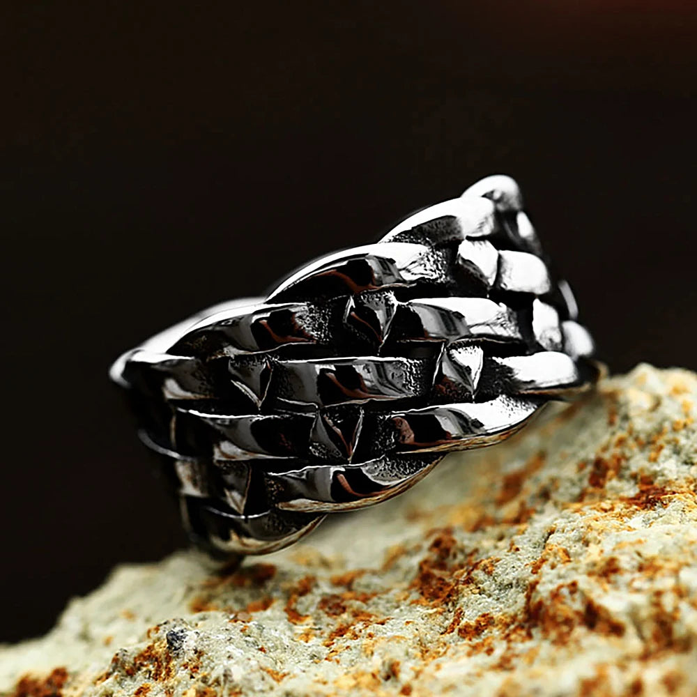 Viking Celtic Knot Band Ring — Stainless Steel