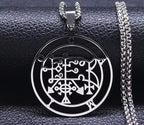 Demon Silver Pendant Seal Camio Women/men Gargantilha