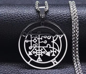 Camio Demon Seal Pendant Necklace — Stainless Steel