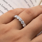 Heart Diamond Engagement Ring — 925 Silver