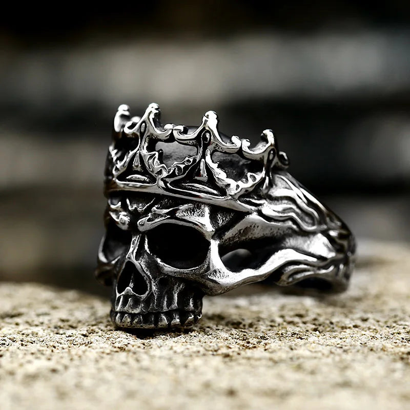 Multi Style Gothic Skull Rings Stainless Steel Fashion Personality Hip-hop Men Ring Biker Party Charm Jewelry Gift
