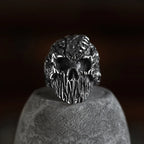 Hip-Hop Men's Biker Rings Head Evil Skull Ring Gothic Punk Rock Biker Jewelry Accessories Wholesale