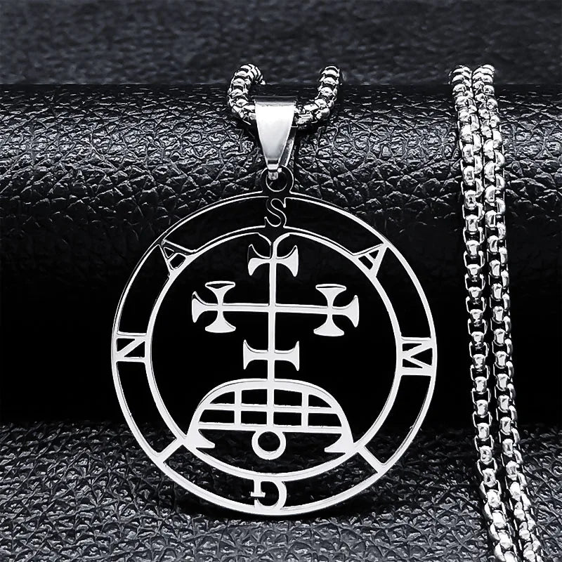 Astaroth Sigil Pendant Necklace — Stainless Steel
