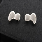 2Pcs/Set Double Glossy Hip-Hop Tooth Grills Halloween Gift Punk Jewelry Tooth Caps Charm Gold Silver Color Mouth Teeth