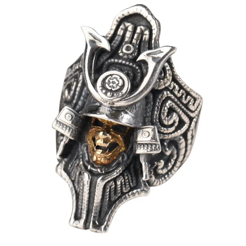 Classic silver 925 replica design geometric mens rings inlay diamond retro Embossed handsome ring banquet party jewelry gift