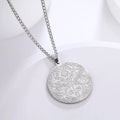 Archangel Raphael Winged Medallion Necklace — Stainless Steel