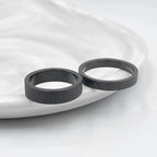 3mm 5mm Woman Men's Couple Black Titanium Ring Matte Finished Finger Ring Jewelry for Male Wedding Bands Gift