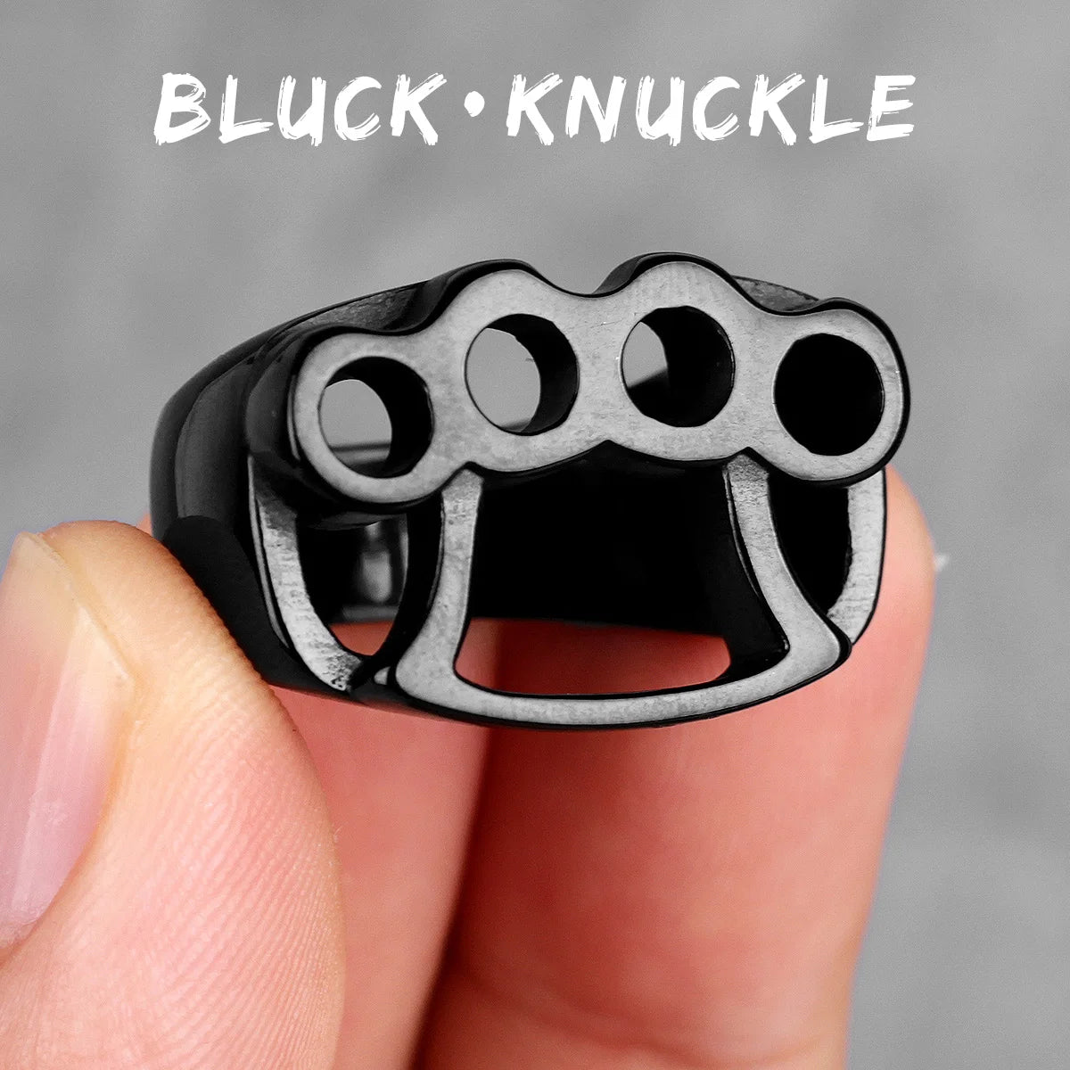 Stainless Steel Man Men Rings Fight Boxing Knuckles Creativity Personality for Male Boyfriend Fashion Accessories Jewelry Gift