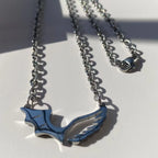 High-quality Stainless Steel Angel and Devil Wings Pendant Necklace, Personalized Design Hip-Hop Men's and Women's Gift Necklace