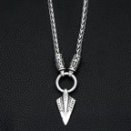 Fashion Vintage Viking Spear Pendant Stainless Steel Norse Rune necklaces For Men Women Unique Amulet Jewelry Gift Dropshipping