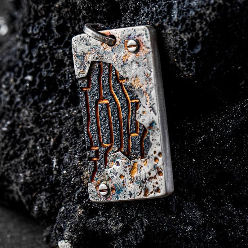 Original Van Gogh sunflower sunflower men's necklace high sense pendant nautical compass retro fashion trend pendant