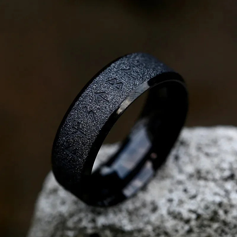 Vintage Odin Norse Viking Amulet Rune Rings For Men Cool Stainless Steel Celtic Knot Ring Wedding Jewelry Valentine's