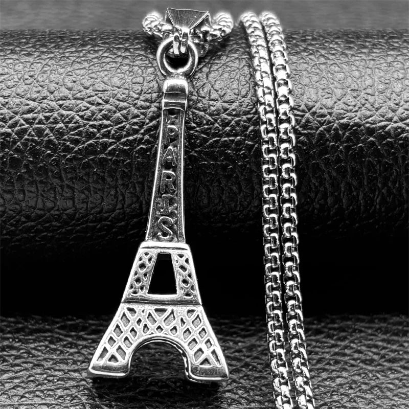 Silver Pendant Lovely Faja Vintage Paris Eiffel