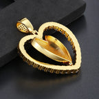 Heart Photo Pendant Necklace Memory