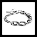 Splicing Bar Bracelet — Stainless Steel