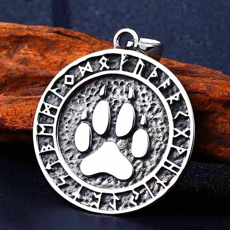 Vintage Stainless Steel Nordic Vikings Pendant For Men Slavic Amulet Pagan Solar Symbol Slavic Wheel Necklaces Fashion