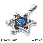 Star of David Pendant Necklace — Stainless Steel