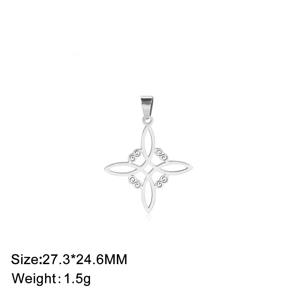 Celtic Stainless Steel Pendant Necklace