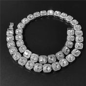 Tennis Stainless Steel Chain 12.5mm CZ Bling