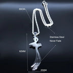 Arabic Sword Saudi Necklaces Stainless Steel Islamic Muslim Zulfiqar Imam Ali Swords for Men Islam Accessories Gift  Jewelry